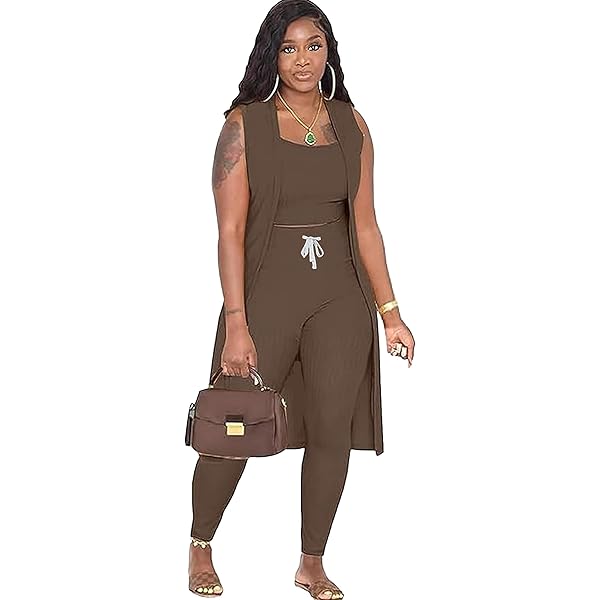 Amazon.com: Fessceruna Womens 3 Piece Lounge Sets Pajamas Knit